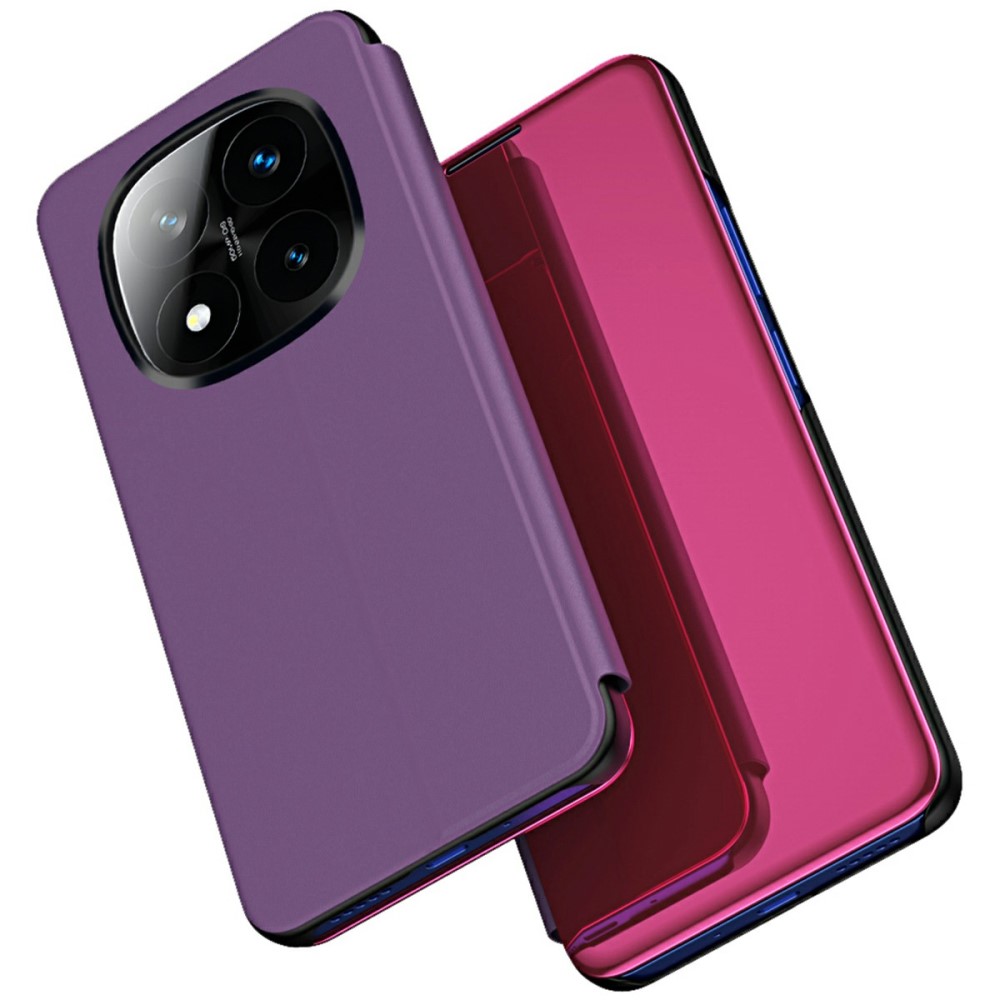Θήκη Xiaomi Redmi Note 14 Pro Plus 5G OEM Mirror Surface View New Edition Stand Case Cover Flip Window μωβ Θήκη Xiaomi Redmi Note 14 Pro Plus 5G OEM Mirror Surface View New Edition Stand Case Cover Flip Window μωβ