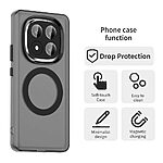 Θήκη Xiaomi Redmi Note 14 Pro Plus 5G Mad Mask Magnetic Candy Series Matte Hybrid συμβατό με MagSafe φορτιστή Transparent Πλάτη TPU μαύρο - Image 2