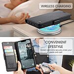 Θήκη iPhone 16e CASEME 023 Series Πορτοφόλι με βάση στήριξης, υποδοχές καρτών και μαγνητικό κούμπωμα από συνθετικό δέρμα και TPU μαύρο - Image 5