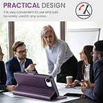 Θήκη iPhone 16e CASEME 023 Series Πορτοφόλι με βάση στήριξης, υποδοχές καρτών και μαγνητικό κούμπωμα από συνθετικό δέρμα και TPU μωβ - Image 4