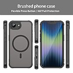 Θήκη iPhone 16e Mad Mask Magnetic Matte Hybrid συμβατό με MagSafe φορτιστή Transparent Πλάτη TPU μαύρο - Image 3