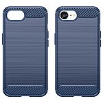 Θήκη iPhone 16e Mad Mask Brushed TPU Carbon Πλάτη μπλε - Image 2