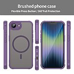 Θήκη iPhone 16e Mad Mask Magnetic Matte Hybrid συμβατό με MagSafe φορτιστή Transparent Πλάτη TPU μωβ - Image 3