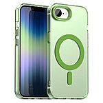 Θήκη iPhone 16e Mad Mask Λεπτή ματ ημιδιάφανη με ανθεκτικό TPU+PC υλικό και συμβατότητα MagSafe για άνετη φόρτιση πράσινο