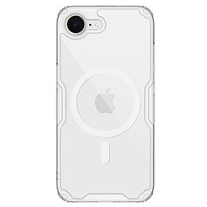 Θήκη iPhone 16e NiLLkin Nature Magnetic Series Silicone Sockproof συμβατό με MagSafe φορτιστή Transparent Πλάτη TPU