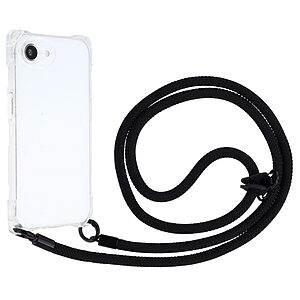 Θήκη iPhone 16e OEM Soft Silicone Sockproof v3 πλάτη με κορδόνι από αντικραδασμικό TPU