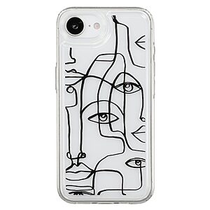 Θήκη iPhone 16e OEM σχέδιο Pattern Faces με πλάτη από Premium TPU