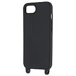 Θήκη iPhone 16e OEM Soft Silicone Sockproof v2 πλάτη με κορδόνι από αντικραδασμικό TPU μαύρο - Image 3