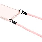 Θήκη iPhone 16e OEM Soft Silicone Sockproof v3 πλάτη με κορδόνι από αντικραδασμικό TPU ροζ - Image 5