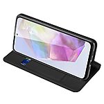 Θήκη Samsung Galaxy A36 / A56 DUX DUCIS Skin Pro Series με βάση στήριξης, υποδοχή καρτών και μαγνητικό κούμπωμα Flip Wallet από συνθετικό δέρμα και TPU μαύρο - Image 5