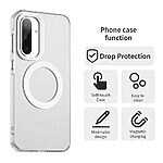 Θήκη Samsung Galaxy A36 / A56 Mad Mask Anti-Slip Sockproof συμβατό με MagSafe φορτιστή Transparent Πλάτη TPU λευκό - Image 4