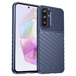 Θήκη Samsung Galaxy A36 / A56 Mad Mask Thunder Series Πλάτη από ενισχυμένο TPU μπλε