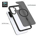 Θήκη Samsung Galaxy A36 / A56 Mad Mask Silicone Sockproof Frame συμβατό με MagSafe φορτιστή Transparent Πλάτη TPU μωβ - Image 5