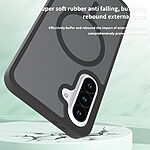 Θήκη Samsung Galaxy A36 / A56 Mad Mask Silicone Sockproof Frame συμβατό με MagSafe φορτιστή Transparent Πλάτη TPU ροζ - Image 3