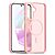 Θήκη Samsung Galaxy A36 / A56 Mad Mask Silicone Sockproof Frame συμβατό με MagSafe φορτιστή Transparent Πλάτη TPU ροζ