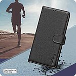 Θήκη Samsung Galaxy A36 BINFEN COLOR Leather Wallet series 12 με βάση στήριξης, υποδοχές καρτών και μαγνητικό κούμπωμα μαύρο - Image 5