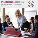 Θήκη Samsung Galaxy A36 CASEME 023 Series Πορτοφόλι με βάση στήριξης, υποδοχές καρτών και μαγνητικό κούμπωμα από συνθετικό δέρμα και TPU κόκκινο - Image 3