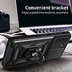 Θήκη Samsung Galaxy A36 Mad Mask Camshield Armor Guard Πλάτη με προστασία για την κάμερα, Kickstand και Βάση στήριξης από σκλήρό Premium TPU μπλε - Image 3