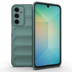 Θήκη Samsung Galaxy A36 Mad Mask Rugged Armor από σκληρό Premium TPU πράσινο