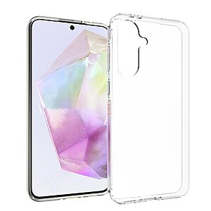 Θήκη Samsung Galaxy A36 OEM Silicone Sockproof V5 Anti-Slip Transparent Πλάτη TPU