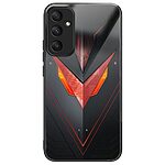 Θήκη Samsung Galaxy A36 OEM σχέδιο Red Triangle Armor με πλάτη από Tempered Glass και εσωτερικό TPU