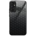 Θήκη Samsung Galaxy A36 OEM σχέδιο Honeycomb με πλάτη από Tempered Glass και εσωτερικό TPU