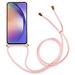 Θήκη Samsung Galaxy A36 OEM Soft Silicone Sockproof v2 πλάτη με κορδόνι από αντικραδασμικό TPU ροζ - Image 2