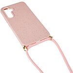 Θήκη Samsung Galaxy A36 OEM Soft Silicone Sockproof v2 πλάτη με κορδόνι από αντικραδασμικό TPU ροζ - Image 3