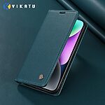 Θήκη Samsung Galaxy A36 YIKATU Folio Series v5 με βάση στήριξης, υποδοχή καρτών και μαγνητικό κούμπωμα Flip Wallet από συνθετικό δέρμα και TPU πράσινο - Image 4