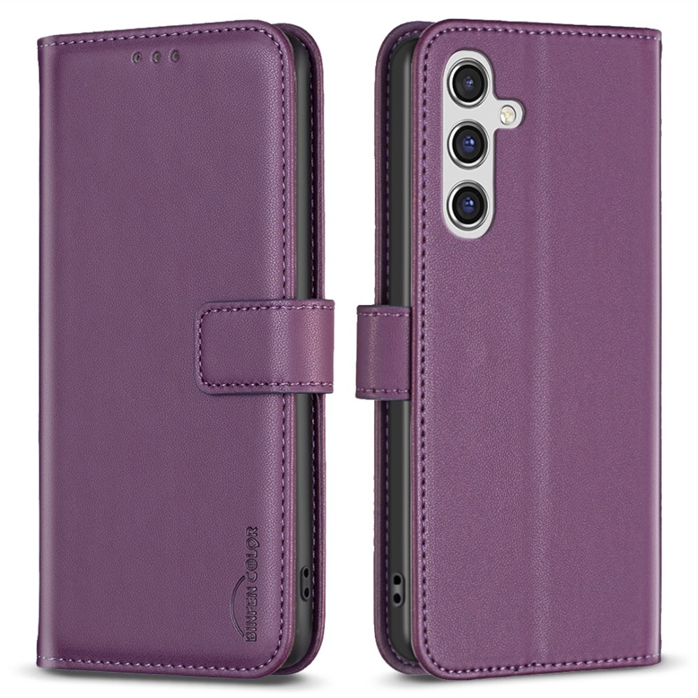 Θήκη Samsung Galaxy A56 BINFEN COLOR Leather Wallet series 12 με βάση στήριξης Θήκη Samsung Galaxy A56 BINFEN COLOR Leather Wallet series 12 με βάση στήριξης