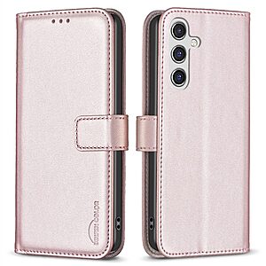 Θήκη Samsung Galaxy A56 BINFEN COLOR Leather Wallet series 12 με βάση στήριξης