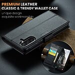 Θήκη Samsung Galaxy A56 CASEME 023 Series Πορτοφόλι με βάση στήριξης, υποδοχές καρτών και μαγνητικό κούμπωμα από συνθετικό δέρμα και TPU μαύρο - Image 4