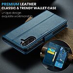 Θήκη Samsung Galaxy A56 CASEME 023 Series Πορτοφόλι με βάση στήριξης, υποδοχές καρτών και μαγνητικό κούμπωμα από συνθετικό δέρμα και TPU μπλε - Image 4