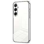 Θήκη Samsung Galaxy A56 Mad Mask Electroplating Series Thin Frame Πλάτη από Premium TPU με μεταλιζέ περίβλημα ασημί