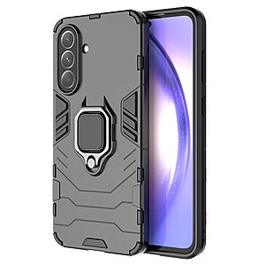Θήκη Samsung Galaxy A56 Mad Mask Πλάτη Thin Armor με Μαγνητικό δαχτυλίδι και Βάση στήριξης TPU μαύρο