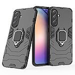 Θήκη Samsung Galaxy A56 Mad Mask Πλάτη Thin Armor με Μαγνητικό δαχτυλίδι και Βάση στήριξης TPU μαύρο - Image 4