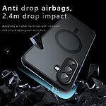 Θήκη Samsung Galaxy A56 Mad Mask Magnetic Matte Hybrid συμβατό με MagSafe φορτιστή Transparent Πλάτη TPU μαύρο - Image 4