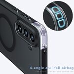 Θήκη Samsung Galaxy A56 Mad Mask Magnetic Matte Hybrid συμβατό με MagSafe φορτιστή Transparent Πλάτη TPU μαύρο - Image 5