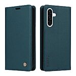 Θήκη Samsung Galaxy A56 YIKATU Folio Series v5 με βάση στήριξης, υποδοχή καρτών και μαγνητικό κούμπωμα Flip Wallet από συνθετικό δέρμα και TPU πράσινο