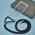 Θήκη Xiaomi 15 Ultra OEM Silicone Sockproof Transparent πλάτη με κορδόνι από αντικραδασμικό TPU - Image 2