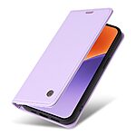 Θήκη Xiaomi 15 YIKATU Folio Series v5 με βάση στήριξης, υποδοχή καρτών και μαγνητικό κούμπωμα Flip Wallet από συνθετικό δέρμα και TPU μωβ - Image 5