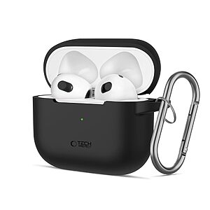 Θήκη Σιλικόνης TECH-PROTECT με Silicone Hook - AirPods 3 Μαύρο