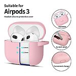 Θήκη Σιλικόνης TECH-PROTECT με Silicone Hook - AirPods 3 Ροζ - Image 2