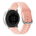 Λουράκι Σιλικόνης Sonique Soft Band 22mm με ασημί κούμπωμα Universal για Samsung Huawei Amazfit Xiaomi Honor - ροζ - Image 4