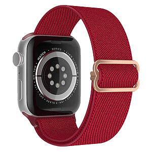 Λουράκι Sport Band Sonique Elastic Nylon Loop για Apple Watch (42/44/45/49mm) - κόκκινο