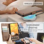 Θήκη Google Pixel 9a 5G CASEME 023 Series Πορτοφόλι με βάση στήριξης, υποδοχές καρτών και μαγνητικό κούμπωμα από συνθετικό δέρμα και TPU καφέ - Image 4