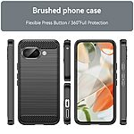 Θήκη Google Pixel 9a 5G Mad Mask Brushed TPU Carbon Πλάτη μαύρο - Image 3