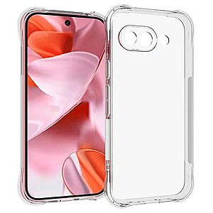 Θήκη Google Pixel 9a 5G OEM Silicone Sockproof V10 Anti-Slip Transparent Πλάτη με ενισχυμένες γωνίες TPU