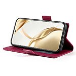 Θήκη Honor 400 Lite 5G Mad Mask Leather Wallet Case V7 με βάση στήριξης, υποδοχές καρτών και εσωτερικό μαγνητικό κούμπωμα Flip Wallet από συνθετικό δέρμα κόκκινο σκούρο - Image 4