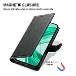 Θήκη Honor 400 Lite 5G Mad Mask Leather Wallet Case Protector με βάση στήριξης, υποδοχές καρτών και μαγνητικό κούμπωμα Flip Wallet από συνθετικό δέρμα μαύρο - Image 5